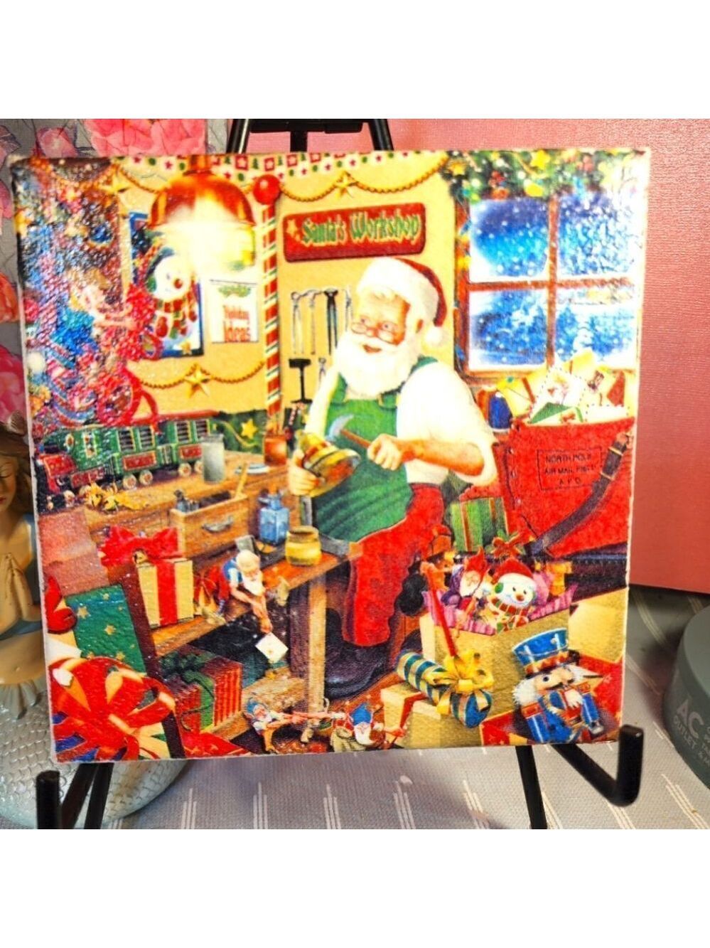 DECOUPAGE CANVAS SANTA CLAUS 🧑‍🎄